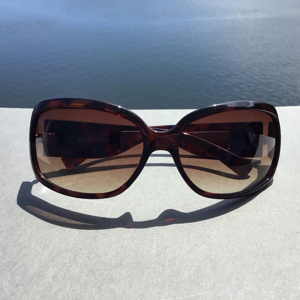 Michael Kors M3638S Oversized Tortoiseshell Brown Gradient Sunglasses